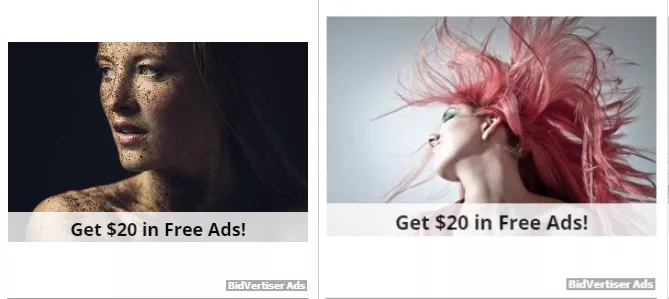 BidVertiser banner ads
