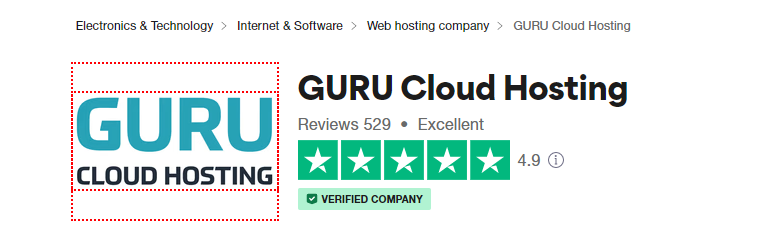 GURU Hosting Trustpilot profile 